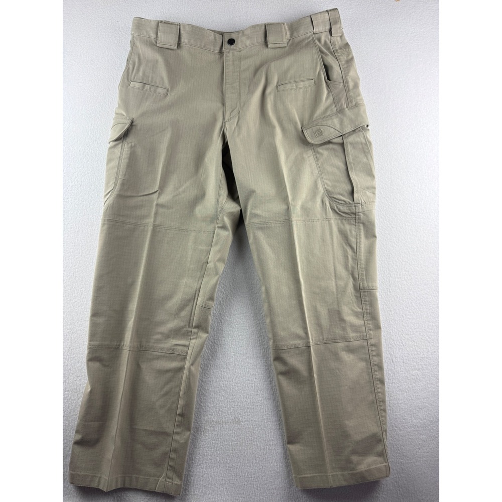 5.11 Tactical Mens Khaki Tan Ripstop Cargo Pants 38x30 Reinforced Knee Utility